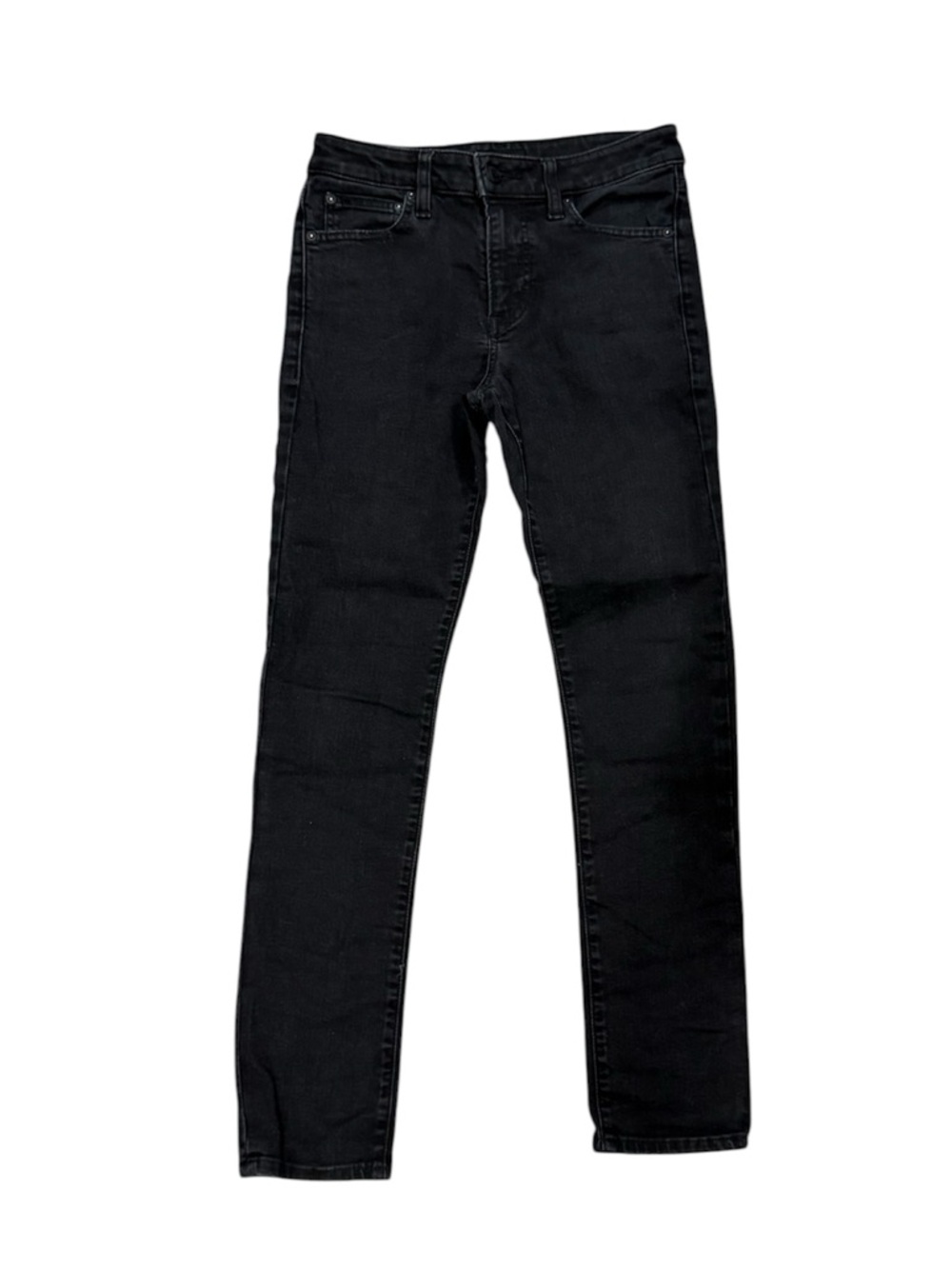 Express Mens Black Denim Straight Leg Jeans 29x30